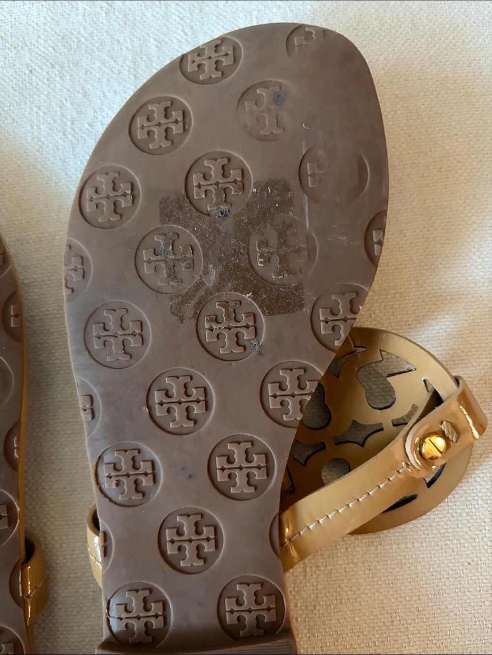 TORY BURCH | Tan Miller Leather Sandal (Women) - Size 8.5M - Picture 7 of 15